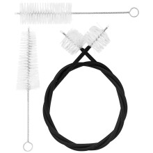Small 3Piece Trumpet Cleaning Kit with Flexible Rope Brush and Valve Tools for Easy Routine Care