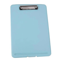 13x9,25 inch klembord met opslagcontainer Plastic-lichtblauw