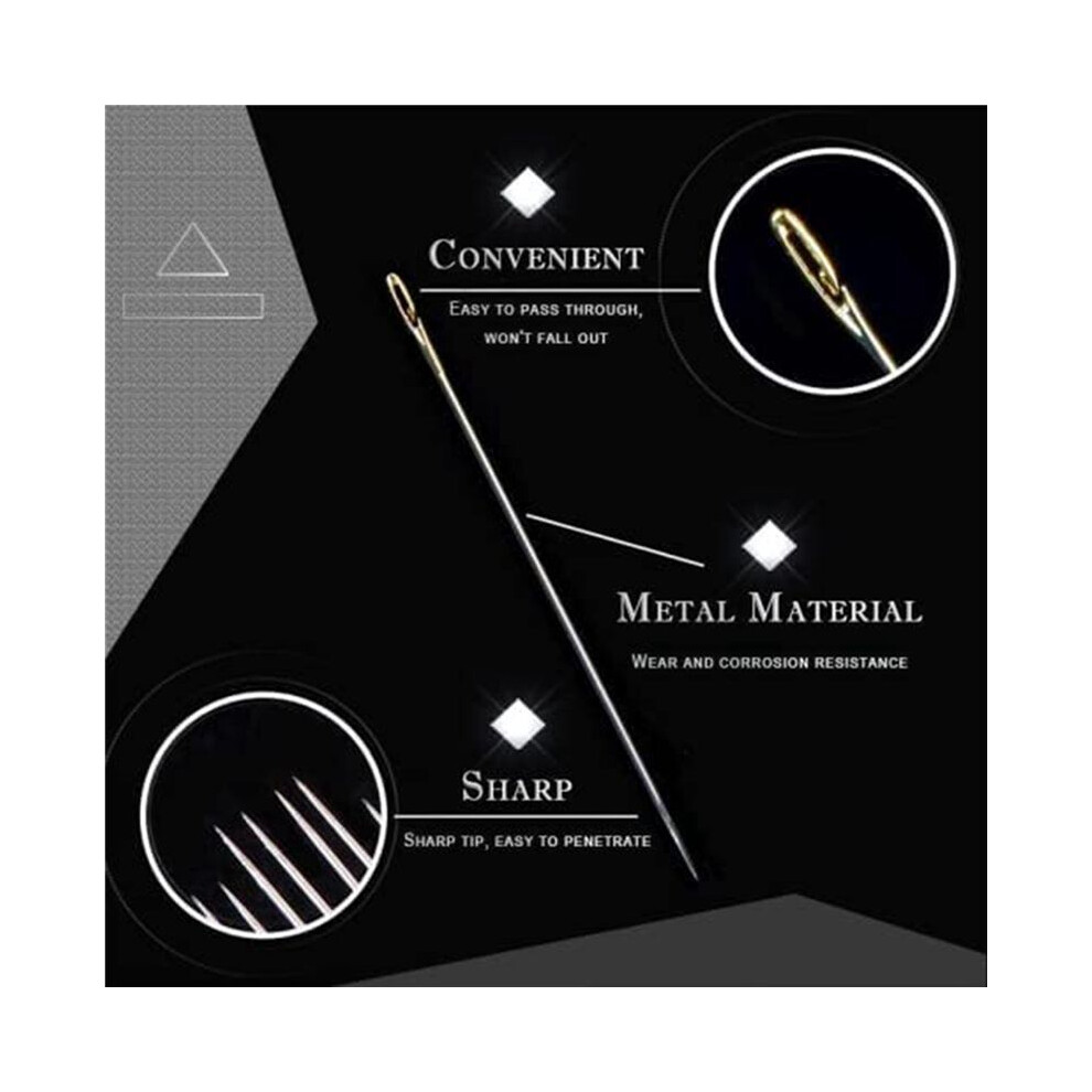 Photos - Other Hand Tools 2X Self-Threading Needles,Sewing Needles for Hand Sewing,for the Elderly,Easy Side Threading Stitching Pins A