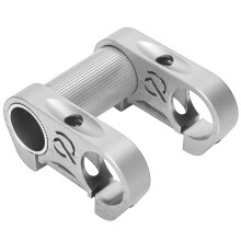Adjustable Aluminum Alloy Handlebar Stem for Folding Bike, 25.4mm, Silver