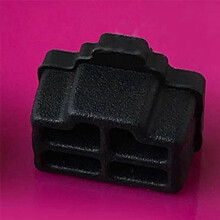 100 stuks zwarte Ethernet-hubpoort RJ45 stofkapjes/beschermkapjes voor RJ45-interface, compatibel met