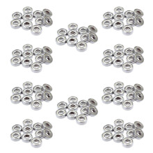 100 Pcs. Ball Bearings Miniature Deep Groove Ball Bearings 608 ZZ 8 x 22 x 7mm Bearing Steel