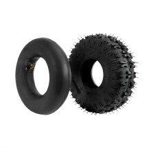 Inner Tube 4.10/3.50-4, Outer Tube 4.10-4 for Garden Rototiller Snow Blower Mowers Hand Truck Wheelbarrow Go Cart Kid