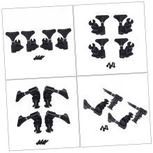 4pcs Sealed Ukulele Tuners with Screws, Stable Tuning, Vintage Style Buttons, Easy Installation