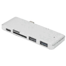 5-in-1 USB-C-Hub, professioneller tragbarer Typ-C-SD-/MicroSD-Adapter mit USB 3.0-Anschluss, passend