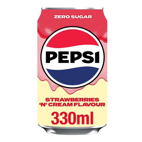 Pepsi Pepsi Strawberry & Cream Cola | 330ml Can | 8 Pack 2