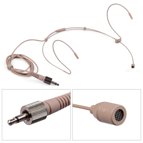 Head Mounted Microphone Unidirectional High Sensitivity Condenser Headset Microphone for Speech Teaching