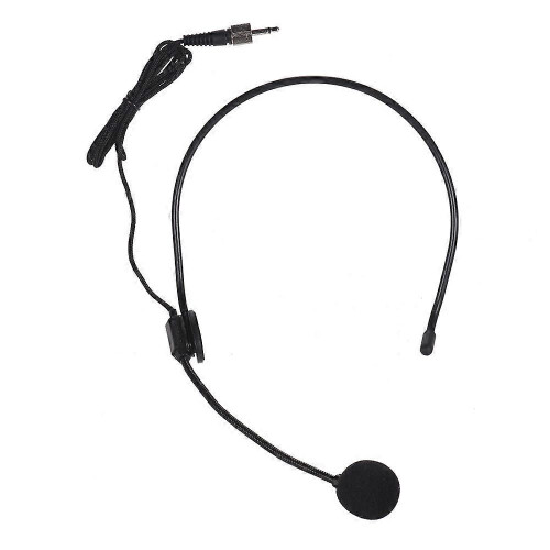 UHF Wireless Microphone Mic System with Receiver Transmitter Headset Microphone for Business Meeting Public Speech Classroom Teaching