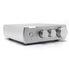 JC-D1 Desktop Headphone Amplifier TPA6120 Chip One-key High-Low Gain Switching Dual Headphone Output Treble Bass Adjustment