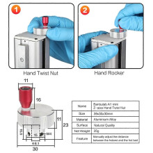 For A1 Mini Z Hand Twist Screw Nut Coupler T8 Lead Screw Lifting Holder Coupling 3D Printer Parts