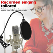 Metal Professional Condenser Microphone Studio Microphone for Computer Gaming Recording Singing Podc