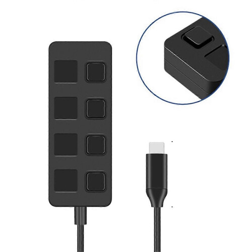 Διακόπτης διανομέα USB 3.0 με 4 θύρες, διανομέας USB 1 σε 4 διανομεί