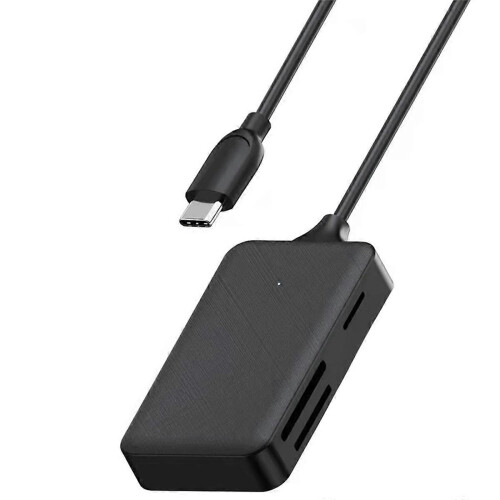 Αναγνώστης καρτών 4 σε 1 τύπου C SD Micro-SD TF MS Προσαρμογέας ανάγν