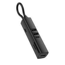 7 in 1 USB C HUB USB 3.0 HDTV 4K 30Hz Video SD TF Card Slot Reader Multi-Ports PD 100W Charging for