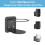 Cozycase Wall Mount Shelf Hanger Holder Stand for Ech (2nd / 3rd Generation) Ech Plus (2nd Generation) and Google Home- A Space-Saving Solution - Bla 2