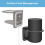 Cozycase Wall Mount Shelf Hanger Holder Stand for Ech (2nd / 3rd Generation) Ech Plus (2nd Generation) and Google Home- A Space-Saving Solution - Bla 3
