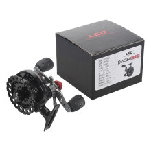 LEO DWS60 4 + 1BB 2.6:1 Mulinello da pesca a mosca da 65 mm con piede alto, mulinelli da pesca per mancini