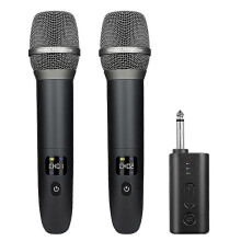 Wireless Microphone One-to-Two Professional Outdoor Stage Audio Home Live Broadcast Sound Card Singing Microphone