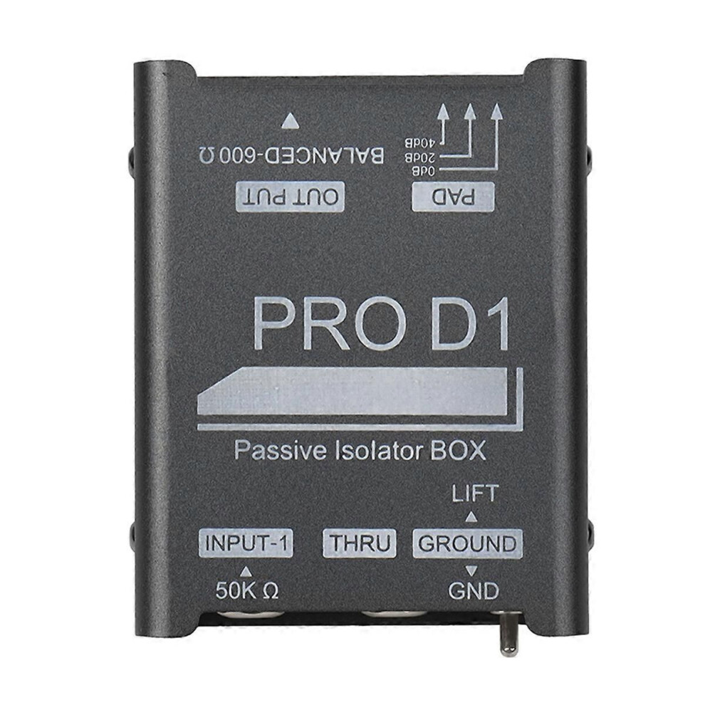 New Pro D1 Audio Isolator, Audio Current Eliminator, Xlr 6.5 Isolator, Mixer Microphone Common Ground Filter 9152359531207
