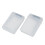2 packs Clear 3.5 INCH SATA HDD Hard Drive Storage Case 1