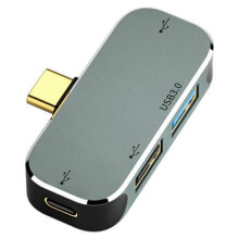 PC Computer Type-C Extension Hub 3.55mm Jack PD100W Compatible USB Extender