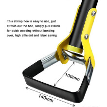 Handheld Stainless Steel Weeding Stirrup Hoe Soil Loose Rank Grass Trimming Rake Farm Garden Agriculture Tools