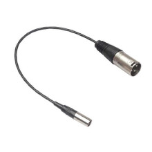 Cavo audio XLR maschio a 3 pin maschio con mini spina XLR maschio a 3 pin maschio, cavo audio XLR maschio
