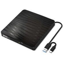 Ulkoinen CD/DVD-asema kannettavalle tietokoneelle, USB A/C 3.0 CD/DVD-soitin, kannettava +/-RW-poltin,