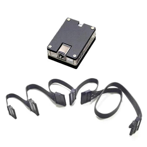 Καλώδιο τροφοδοσίας DC12V 5.5x2.5mm σε 12V 5V SATA HDD SSD Μονάδα προσαρ