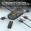 Σταθμός σύνδεσης USB με 7 θύρες USB 3.0, προσαρμογέας διαχωριστή USB 1