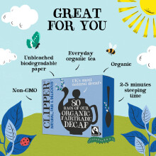 Clipper Organic Everyday Decaf Tea Bags Natural Unbleached PlantBased