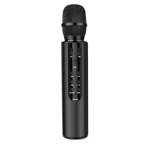 Microfono wireless Bluetooth palmare, microfono karaoke portatile con condensatore compatibile con sistemi