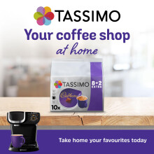 Tassimo Cadbury Hot Chocolate Pods x10 Pack of 5 Total 50 Drinks