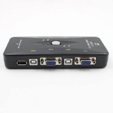 Uno compatibile con quattro switch KVM USB 2.0 a 4 porte, tastiera, monitor, VGA, SVGA, PC e laptop