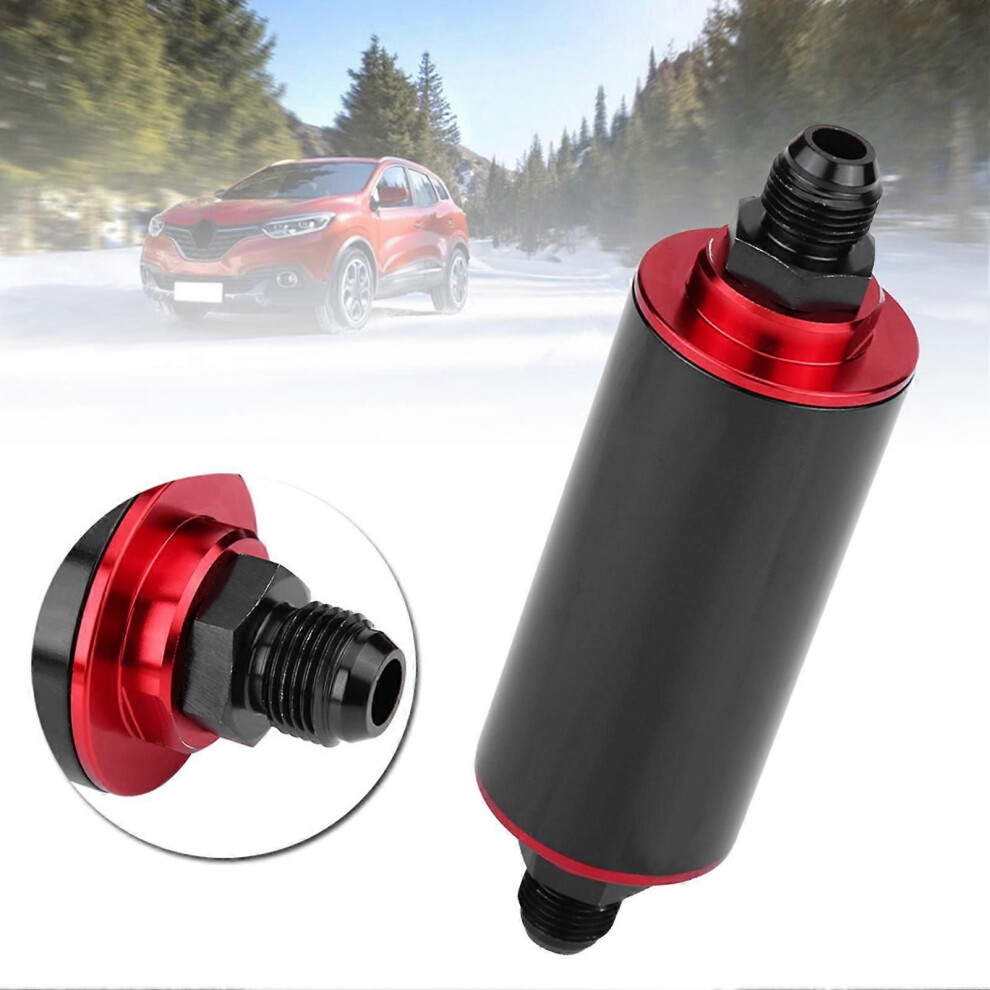 Universal 100 Micron An6 Aluminum High Flow Fuel Inline Petrol Filter For Car Truck Purple 9152359467711