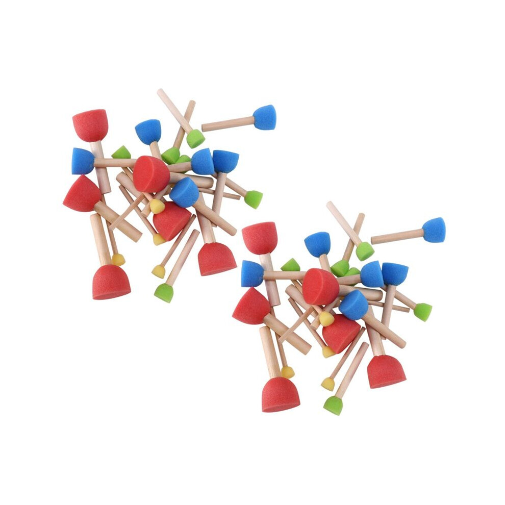 48 Foam Pouncer Assortment-Sponge Painting Stippler Set Foam Brush 1.5Cm 2Cm 3Cm 4Cm 6031866417019