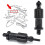 2Pcs Car Parcel Shelf String Clips 4M51A466K45AC compatible Focus MK2 MK2.5 Hatchback C-Max 2