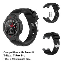 Silikonikelloranneke, joka on yhteensopiva Huami Amazfit T-Rex T-Rex Pro -kellon kanssa, vaihtoranneke,