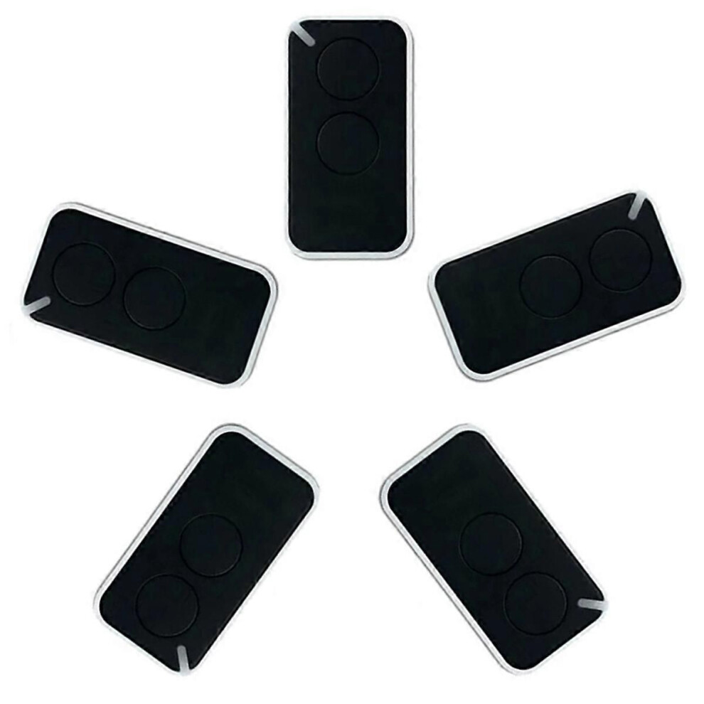 5Pcs For Nice Universal Garage Remote Control 433.92Mhz 2-Channel Rolling Code Black 9152359554695