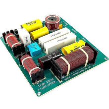 2PCS 300W 3 Way Treble Medium Speaker Frequency Divider Crossover Filter
