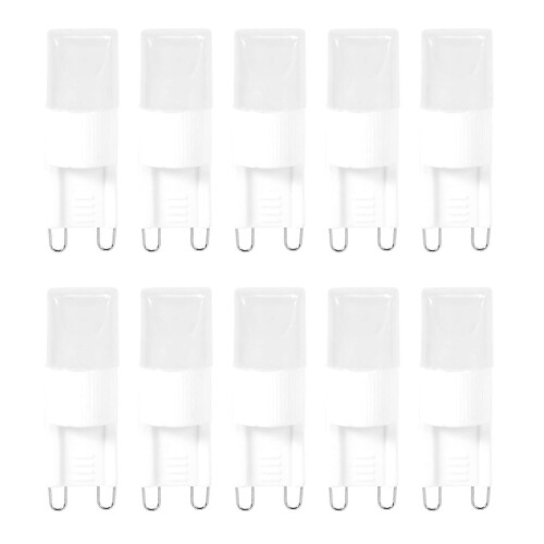 10x Λαμπτήρας LED υψηλής ισχύος G9 1W, ζεστό λευκό 3500 K