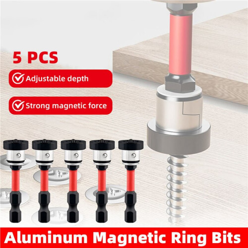 15pcs Positioning Screwdriver Bits Drywall Screw Bits 50mm Magnetic Positioning Screwdriver Bits for Plasterboards 2