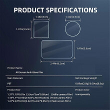Camera AR Films Kit for Action 4 Front Rear Screen Protector Lens Protective Film