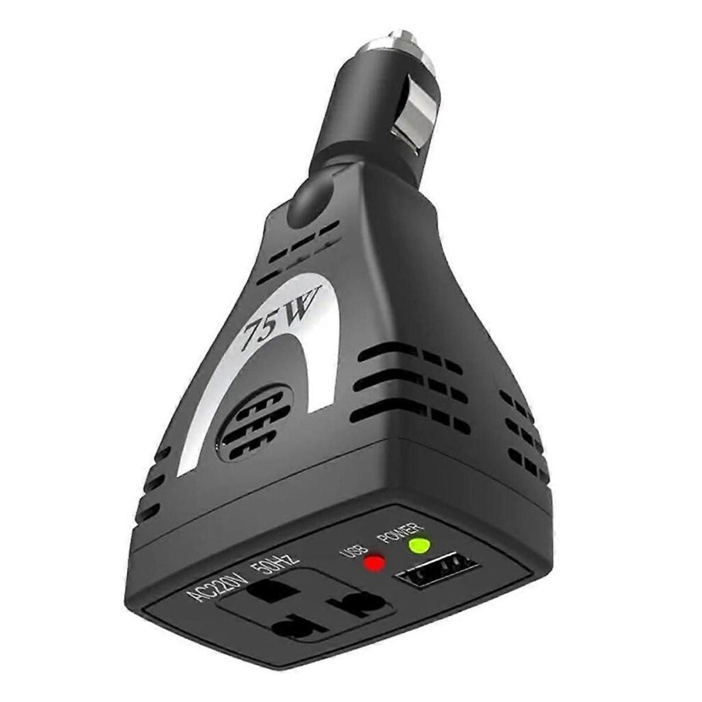 Car Power Inverter,75W Dc12v To Ac 220V Auto Converter Usb Charger Adapterfor Adapter Converter Cha 9152359551533