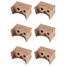 6pcs 6 Inch DIY 3D VR Virtual Reality Glasses Hardboard for Google Cardboard