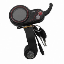 6-Pin LCD Throttle Dashboard with Key Switch and Electric Door Lock for E-Scooters