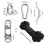 M25 Pulley System Kit-Pulley Wheelwith Rope, Hooks, for Lifting DIY 4