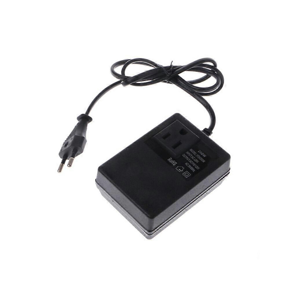 200W Ac 220V To 110V Reduce Transformer Convert Power Eu Plug Adapter 9152359539548