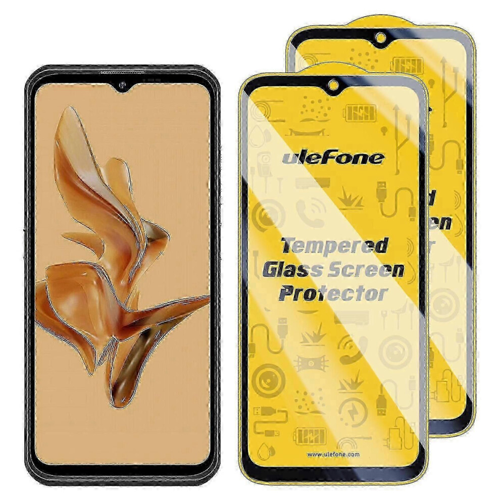 2Pcs Ulefone 9H Hd Anti-Fingerprint Tempered Glass Screen Protector - Pack 9152359538398