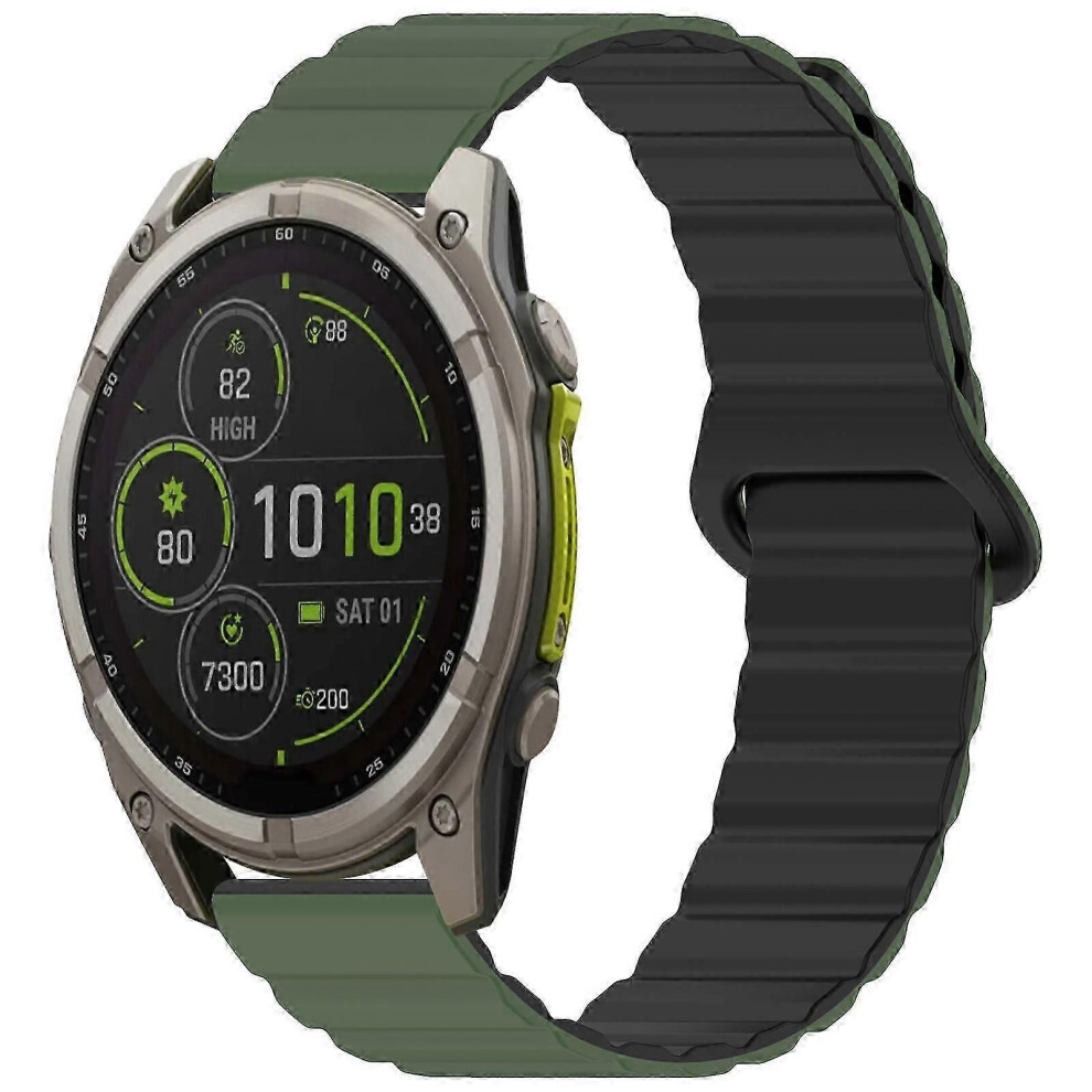 Xdfind Loop Magnetic Glossy Silicone Watch Band For Watch 9152359549370